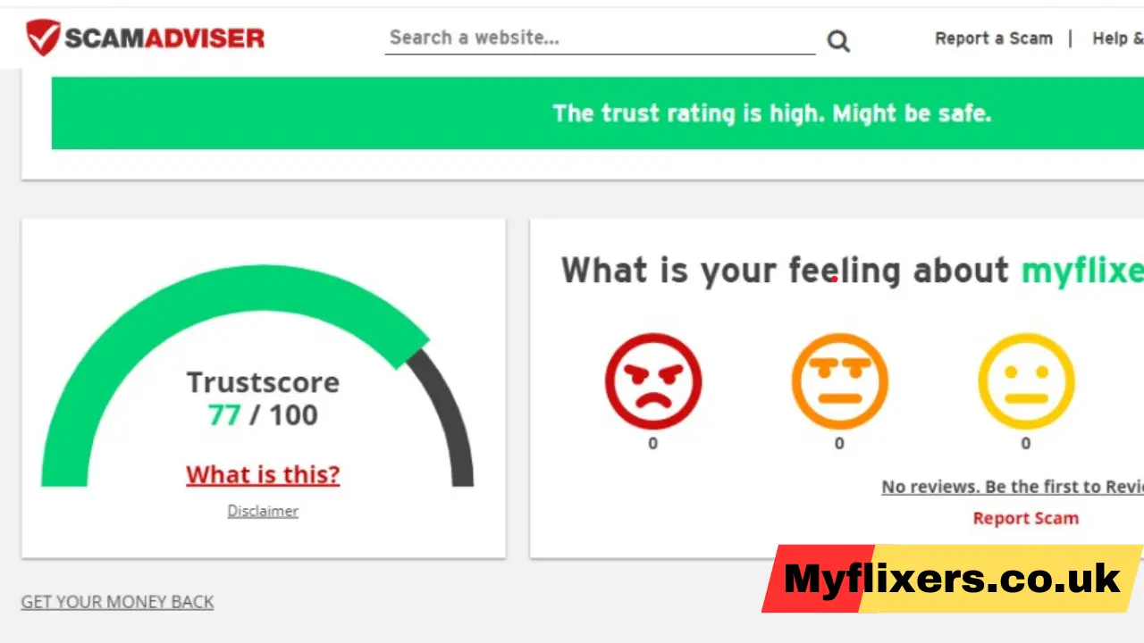 Myflixer Trust score