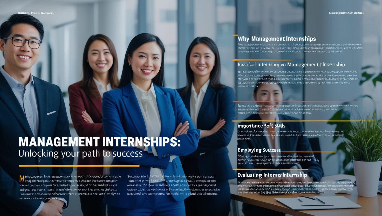 management internships