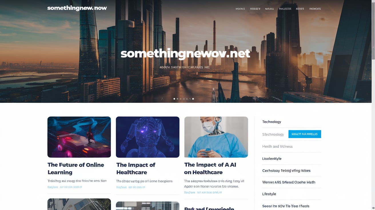 about somethingnewnow.net blog