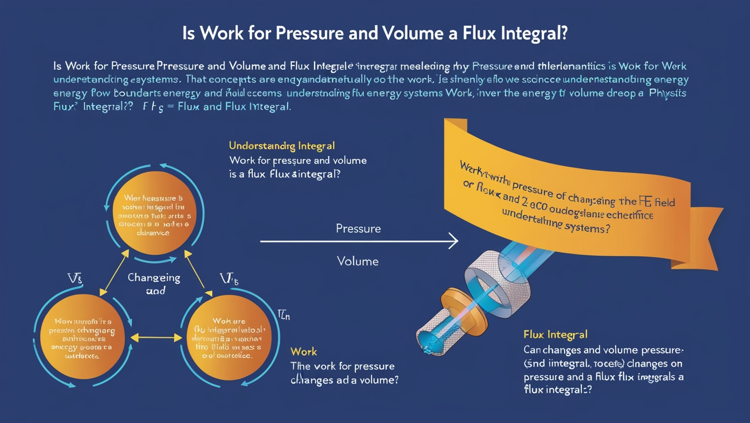 is work for pressure and volume a flux integral​