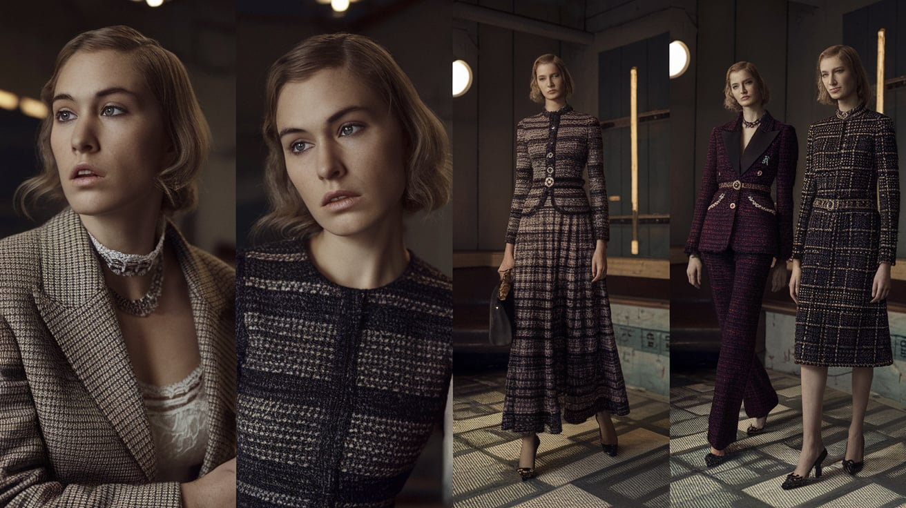 chanel f/w 2024.25 : margaret qualley by inez van lamsweerde​