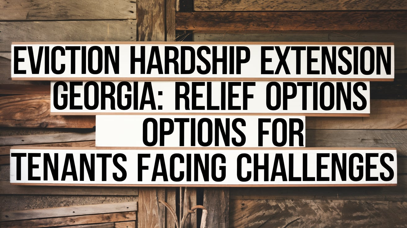 eviction hardship extension georgia