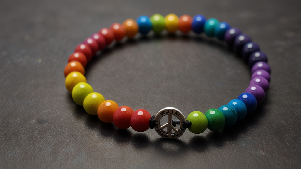 Corykenshin Rainbow and Peace Bracelet