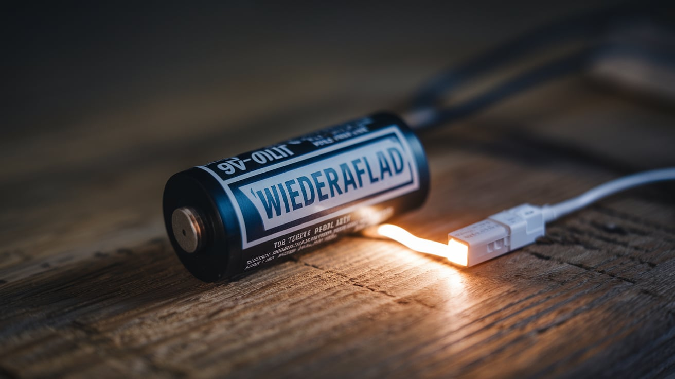 Wiederaflad Battery 9 Volt